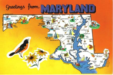 Maryland SR22 State Guide with Compass