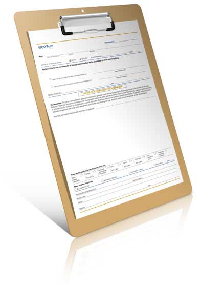 SR22 Form and Clipboard